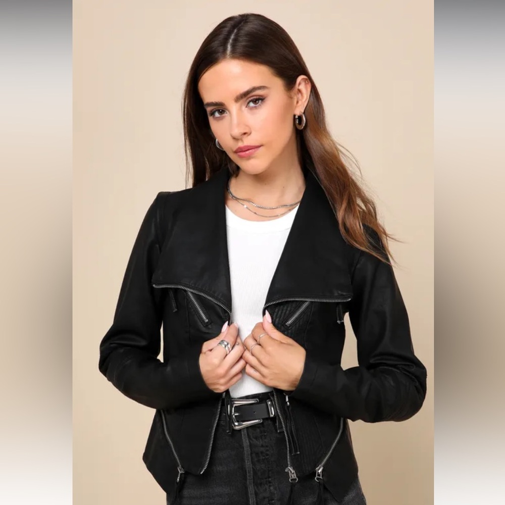 Lulu’s vegan leather jacket